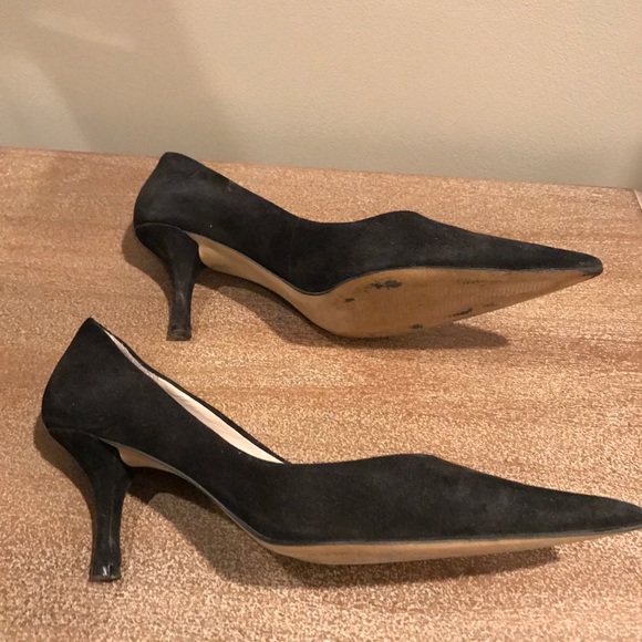 Suede Black Pumps - Picture 4 of 4